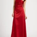 Возьмите Платье Aidan Mattox Red satin evening gown Размер 42 напрокат (Фото 2) в Москве