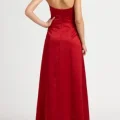 Возьмите Платье Aidan Mattox Red satin evening gown Размер 42 напрокат (Фото 4) в Москве