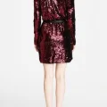 Возьмите Платье Aidan Mattox Red Sequnied Long Sleeve Dress Размеры 40, 42,  44 напрокат (Фото 2) в Москве