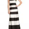 Возьмите Платье BCBGMAXAZRIA Tiered Long BlackWhite Dress P Размер 48 напрокат (Фото 2) в Москве