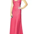 Возьмите Платье Calvin Klein Pink/Shampagne Silk /Powder Pink/Dark Grey/Dark Blue/BW/Blue/Red    Long Formal Dress Размер 44 напрокат (Фото 2) в Москве