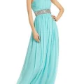 Возьмите Платье Calvin Klein Tiffany Blue Yeweled Gown Размер 48 напрокат (Фото 1) в Москве