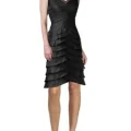 Возьмите Платье Eliza J Black Tiered Ilusion Dress Размер 46 напрокат (Фото 2) в Москве