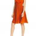 Возьмите Платье Evan Picone Dress Orange/Mint/Cobalt  Pleated Размеры 42, 44, 46 напрокат (Фото 2) в Москве