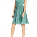 Возьмите Платье Evan Picone Dress Orange/Mint/Cobalt  Pleated Размеры 42, 44, 46 напрокат (Фото 3) в Москве