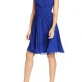 Возьмите Платье Evan Picone Dress Orange/Mint/Cobalt  Pleated Размеры 42, 44, 46 напрокат (Фото 1) в Москве