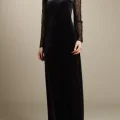 Возьмите Платье Js boutique Black Dress Velour Gown Размеры 44, 46, 48 напрокат (Фото 2) в Москве