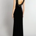 Возьмите Платье Js boutique Black Dress Velour Open Back Размеры 44, 48 напрокат (Фото 3) в Москве