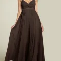 Возьмите Платье Js boutique Chiffon halter dress brown Размер 48 напрокат (Фото 1) в Москве