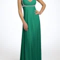 Возьмите Платье Js boutique Chiffon halter dress emerald green Размер 46 напрокат (Фото 2) в Москве