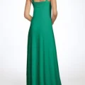 Возьмите Платье Js boutique Chiffon halter dress emerald green Размер 46 напрокат (Фото 1) в Москве