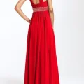 Возьмите Платье Js boutique Red Gown Halter Размер 46 напрокат (Фото 1) в Москве