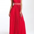 Возьмите Платье Js boutique Red Gown Halter Размер 46 напрокат (Фото 3) в Москве