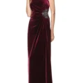 Возьмите Платье Js boutique Red Velour Gown Размер 46 напрокат (Фото 1) в Москве