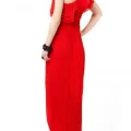 Возьмите Платье Js Collections Red Pleated Gown Р Размер 42 напрокат (Фото 4) в Москве