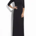 Возьмите Платье Laundry by Shelli Segal Black Long Dress Sleeve 3/4 Размеры 40, 42 напрокат (Фото 3) в Москве