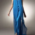 Возьмите Платье Marc Bouwer Blue Semi Formal Dress Silk Размер 44 напрокат (Фото 1) в Москве