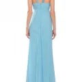 Возьмите Платье Marc Bouwer Blue V-Neck Silk Gown Размер 44 напрокат (Фото 1) в Москве