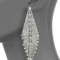 Возьмите Серьги ABS by Allen Schwartz Draped Rhinestone Earrings напрокат (Фото 1) в Москве