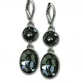 Возьмите Серьги GIVENCHY Drop Earrings Short розовое золото и черный метал	 напрокат (Фото 3) в Москве