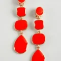 Возьмите Серьги KENNETH JAY LANE Red/White  long drop Earrings напрокат (Фото 1) в Москве