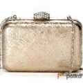 Возьмите Клатч Jessica McClintock Metallik clutch pewter/platinum	 напрокат (Фото 2) в Москве