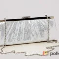 Возьмите Клатч Jessica McClintock White Silver Clutch напрокат (Фото 1) в Москве
