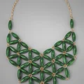 Возьмите Колье LOLA Flower Petal Bib Necklace Black/Blue/Green	 напрокат (Фото 2) в Москве
