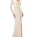Возьмите Платье Terani Couture Ivory Long Sleeve Gown напрокат (Фото 2) в Москве