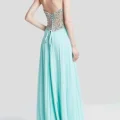 Возьмите Платье Terani Couture Nude Tiffany Blue Gown напрокат (Фото 1) в Москве