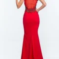 Возьмите Платье Terani Couture Red Gown iIlusion Open Back напрокат (Фото 3) в Москве