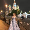 Возьмите Нежное бело-голубое платье в пол напрокат (Фото 2) в Москве