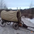 Возьмите Деревянная телега напрокат (Фото 2) в Москве