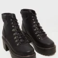 Возьмите Женские ботинки милитари черные кожаные напрокат (Фото 1) в Москве