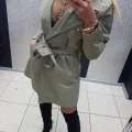 Возьмите Женский плащ тренч хаки зеленый напрокат (Фото 1) в Москве