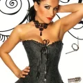 Возьмите Костюм для фотосессии:Корсет из черного жаккарда напрокат (Фото 2) в Москве