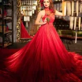 Возьмите Пышное красное платье Амалия напрокат (Фото 5) в Москве