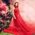 Возьмите Пышное красное платье Амалия напрокат (Фото 1) в Москве