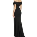 Возьмите Платье Jarlo Off Shoulder Slim Gown черное 44-46 напрокат (Фото 5) в Москве
