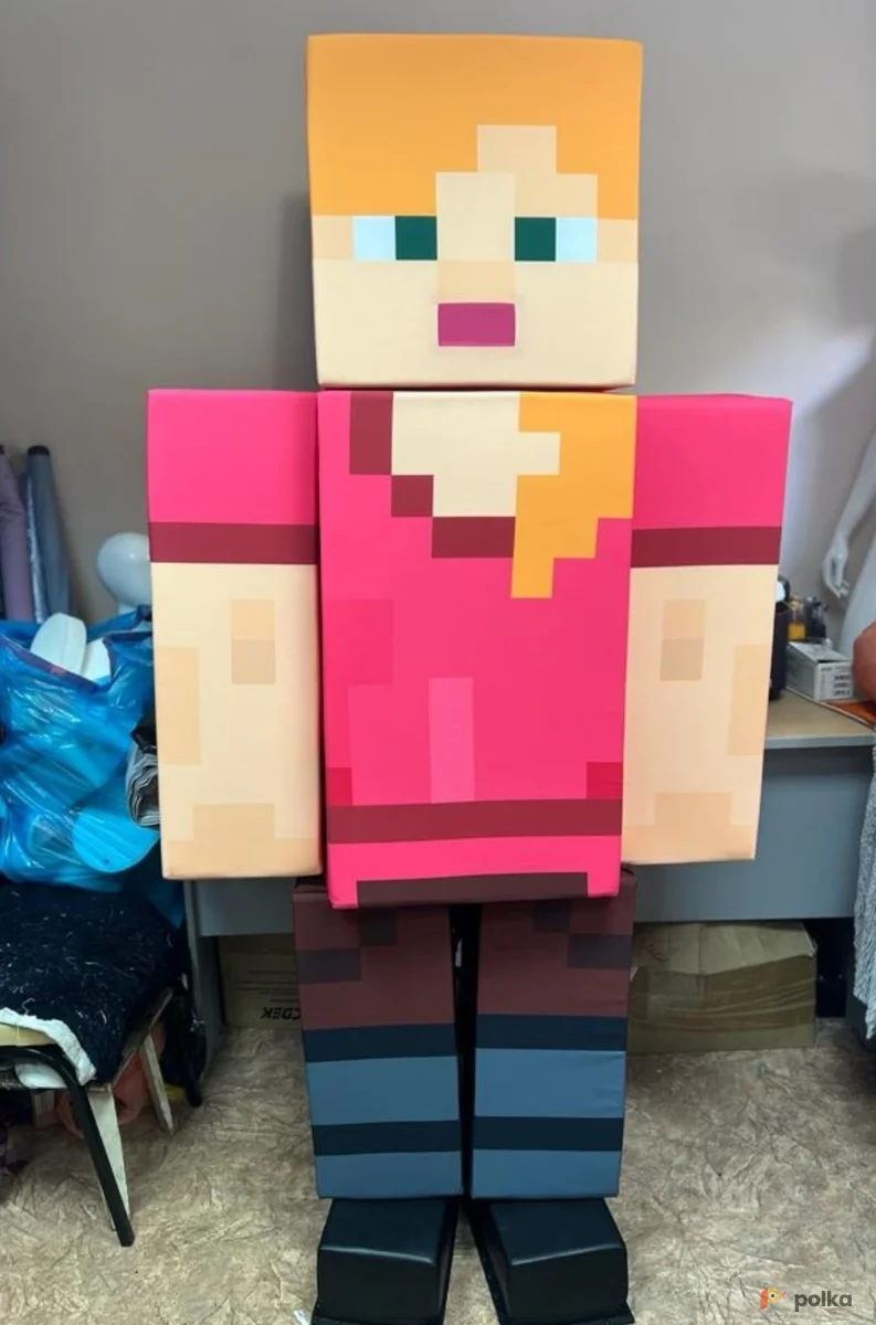 Возьмите ростовая кукла Майнкрафт Алекса напрокат (Фото 1) в Москве