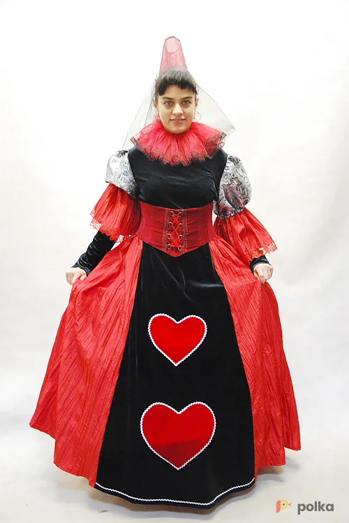 Возьмите КОСТЮМ КАРТОЧНАЯ ПРИНЦЕССА ЧЕРВИ напрокат (Фото 1) в Москве