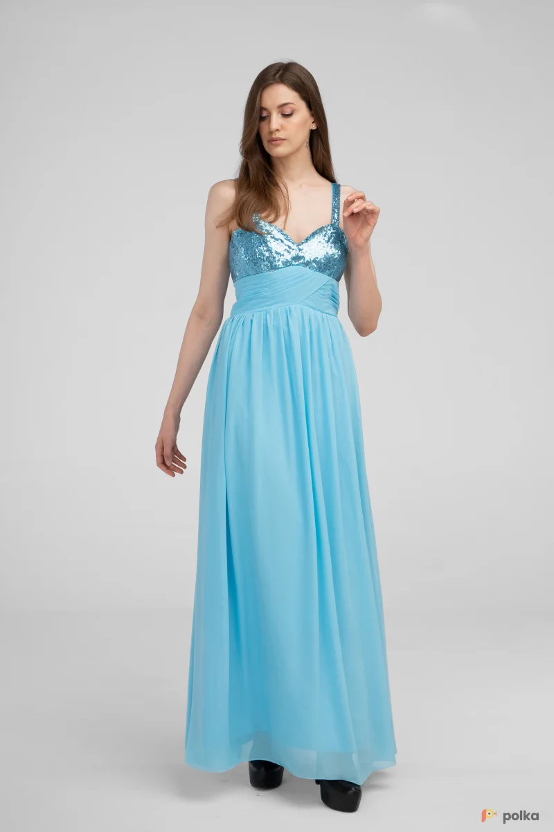 Возьмите Вечернее платье "Бирюза"р.44 напрокат (Фото 1) в Москве