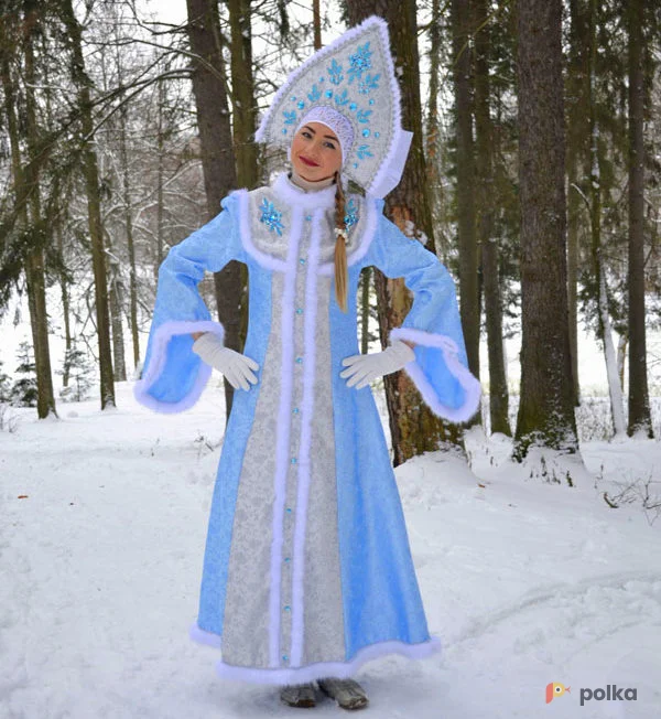 Возьмите Снегурочка голубая костюм напрокат (Фото 1) в Москве