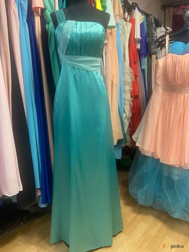 Возьмите Бирюзовое платье р.46-48 напрокат (Фото 1) в Москве