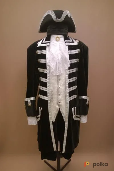 Возьмите Мужской исторический костюм барокко из чёрного бархата напрокат (Фото 1) в Санкт-Петербурге