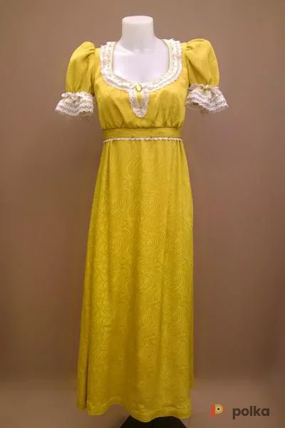 Возьмите Женское историческое платье в стиле ампир (жёлтое) напрокат (Фото 1) в Санкт-Петербурге