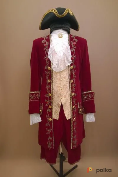 Возьмите Мужской исторический костюм барокко (Красный) напрокат (Фото 1) в Санкт-Петербурге