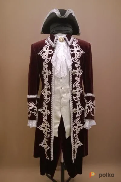 Возьмите Мужской исторический костюм барокко, цвет вишня в шоколаде напрокат (Фото 1) в Санкт-Петербурге