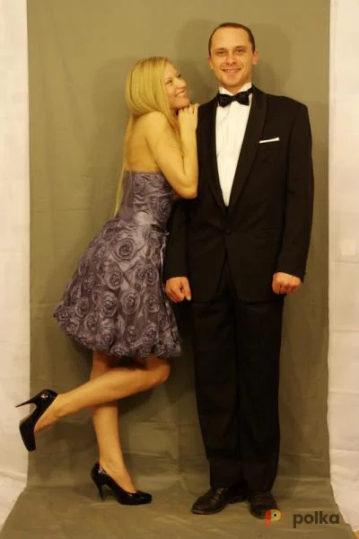 Возьмите Коктейльное тёмно-фиолетовое платье и смокинг напрокат (Фото 1) в Санкт-Петербурге