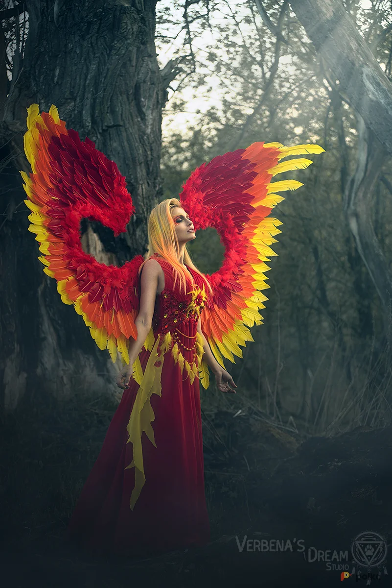 Возьмите Крылья Жар-птицы из натуральных перьев напрокат (Фото 1) в Москве